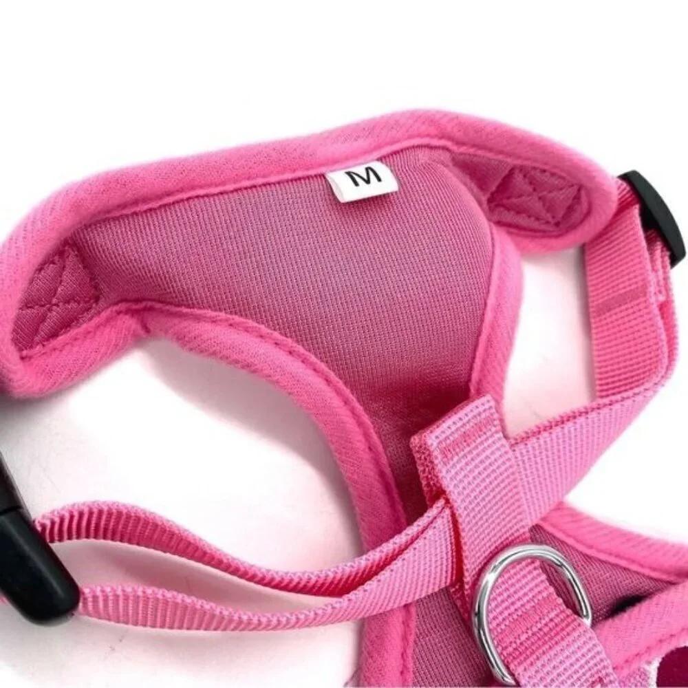 Dog Harness Casual Canine Pink Floral Mod Print Medium New